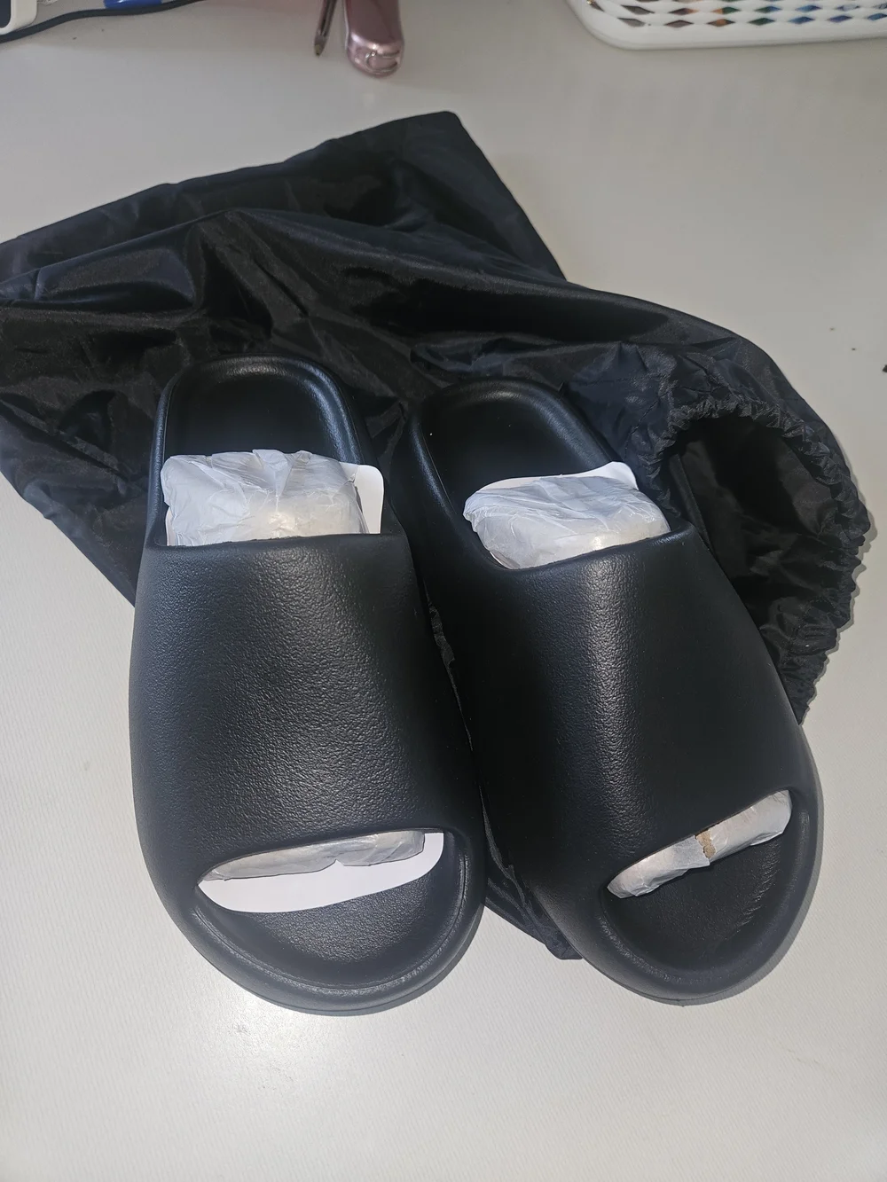 Men's Black Slide Sandals